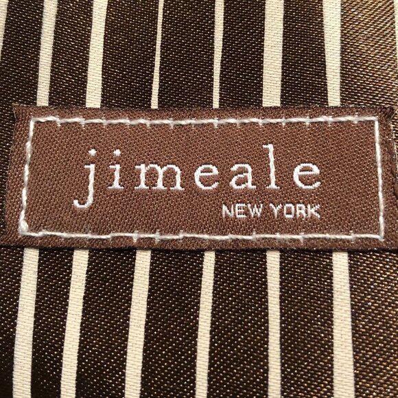 Jimeale New York Zippered Cosmetic/Make Up Bag w/ 3 Interior Pouches Brown Sz OS - Picture 4 of 5